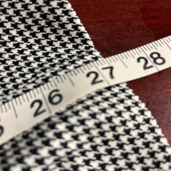 Zara Basic Plaid Pants Womens Size Medium Regular Fit Stretch Waist Straight Leg - Picture 10 of 10